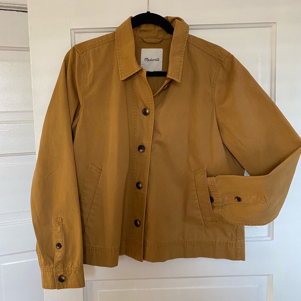 NEVER WORN Madewell Sahara sand jacket with button closures and pockets